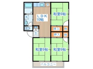 ケヤキハイツ２の物件間取画像